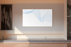 Technology Waves Abstract Wall Art