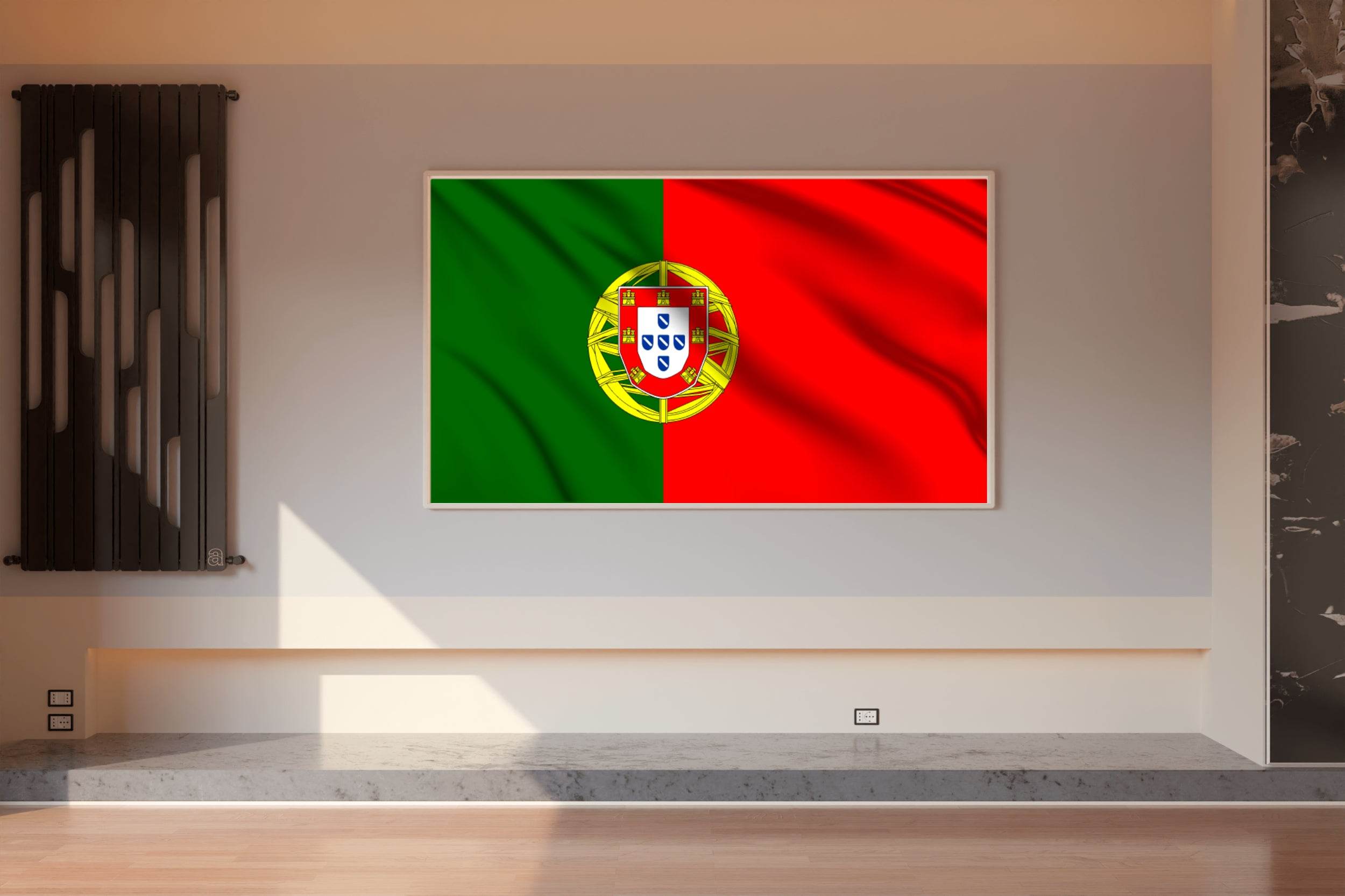 Portugal National Flag Wall Art - beink online art store