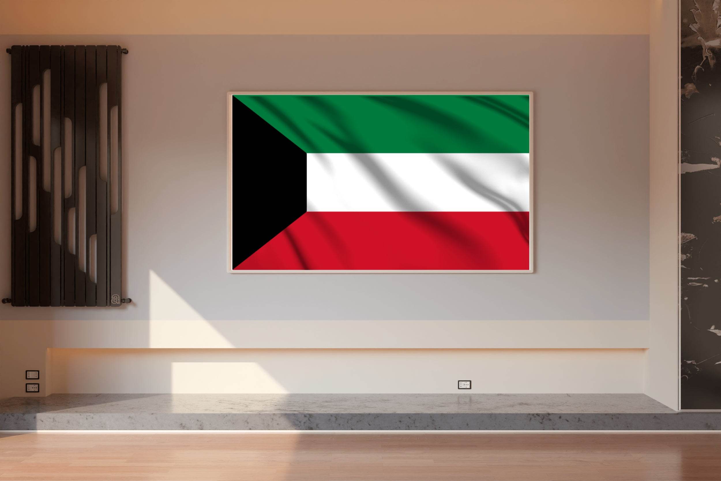 Kuwait National Flag Wall Art - beink online art store