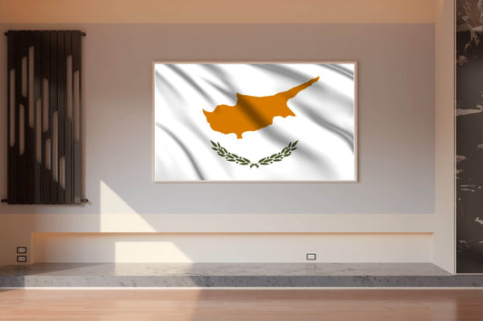 Cyprus National Flag Wall Art - beink online art store