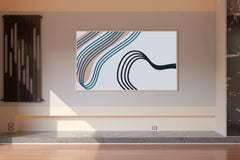 Handdrawn Irregular Lines Abstract Wall Art