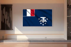 French Southern and Antarctic Lands National Flag Wall Art - beink online art store