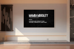 Mamba Mentality Motivational Wall Art