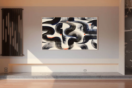 Intertwined Currents Modern Wall Art - beink online art store