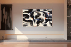 Intertwined Currents Modern Wall Art