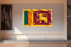 Sri Lanka National Flag Wall Art - beink online art store