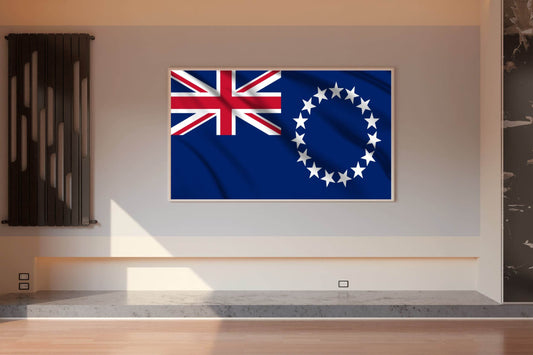 Cook Islands National Flag Wall Art - beink online art store
