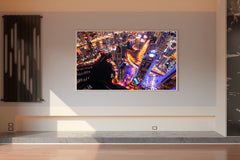 Skyward Towers at Night Wall Art