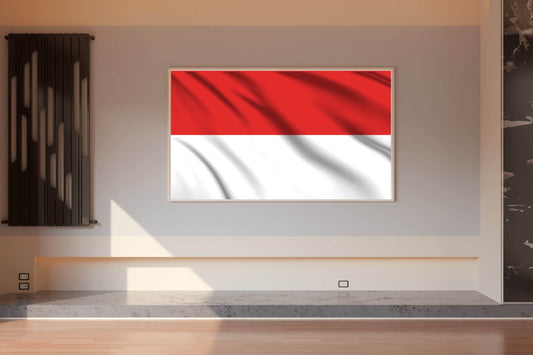Indonesia National Flag Wall Art - beink online art store