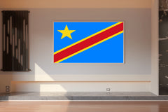 Democratic Republic of the Congo National Flag Wall Art