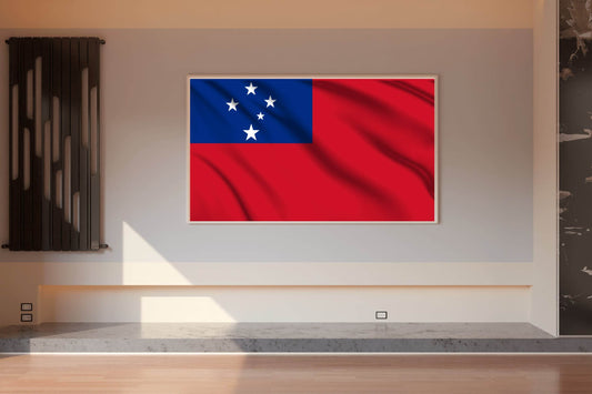 Samoa National Flag Wall Art - beink online art store