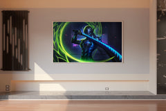 Neon Genji Overwatch Gaming Wall Art