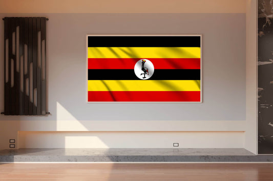 Uganda National Flag Wall Art - beink online art store