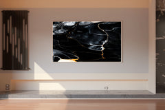 Black Granite Abstract Wall Art