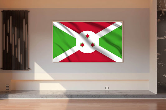 Burundi National Flag Wall Art - beink online art store