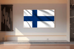 Finland National Flag Wall Art - beink online art store