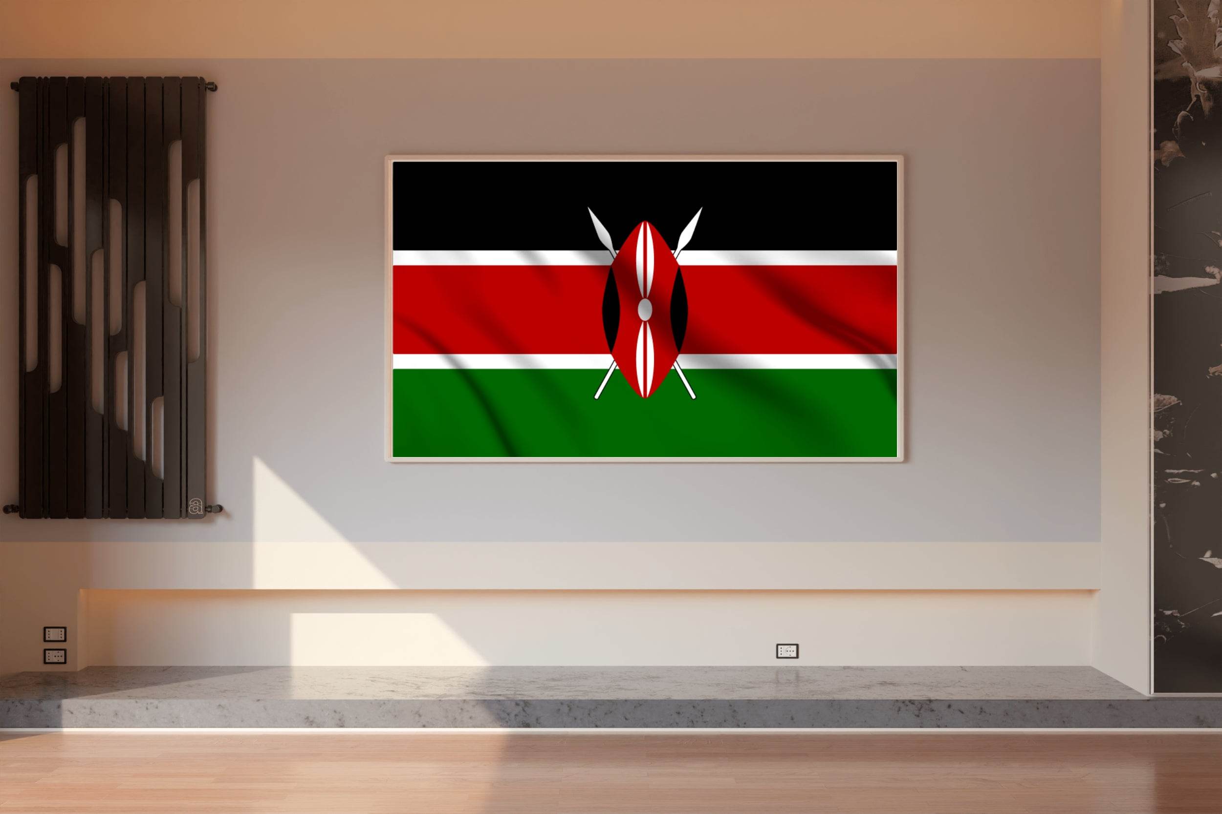 Kenya National Flag Wall Art - beink online art store