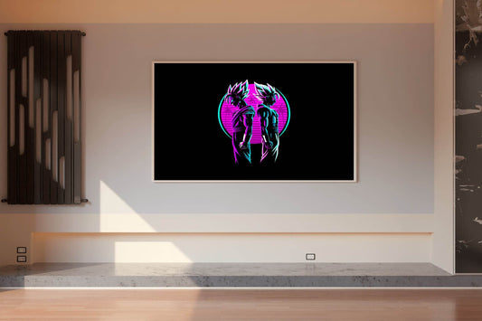 Neon Dragon Ball Z Anime Wall Art - beink online art store