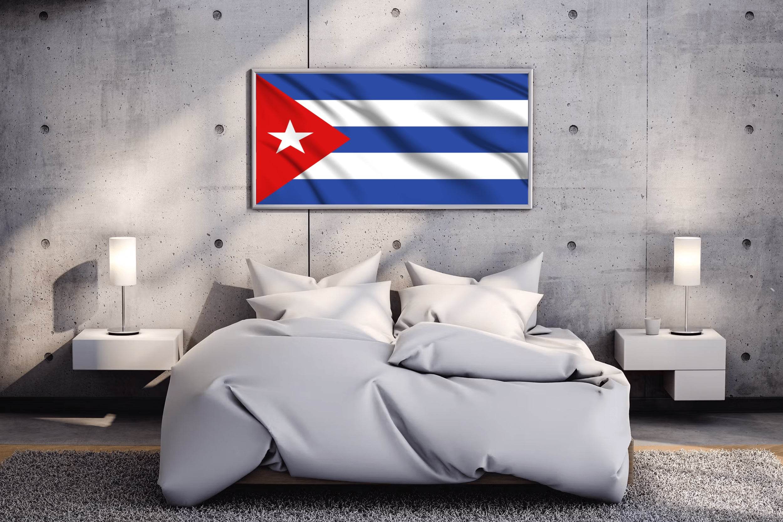 Cuba National Flag Wall Art - beink online art store
