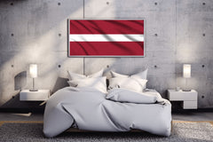 Latvia National Flag Wall Art - beink online art store