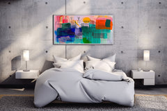 Urban Sunrise Abstract Wall Art