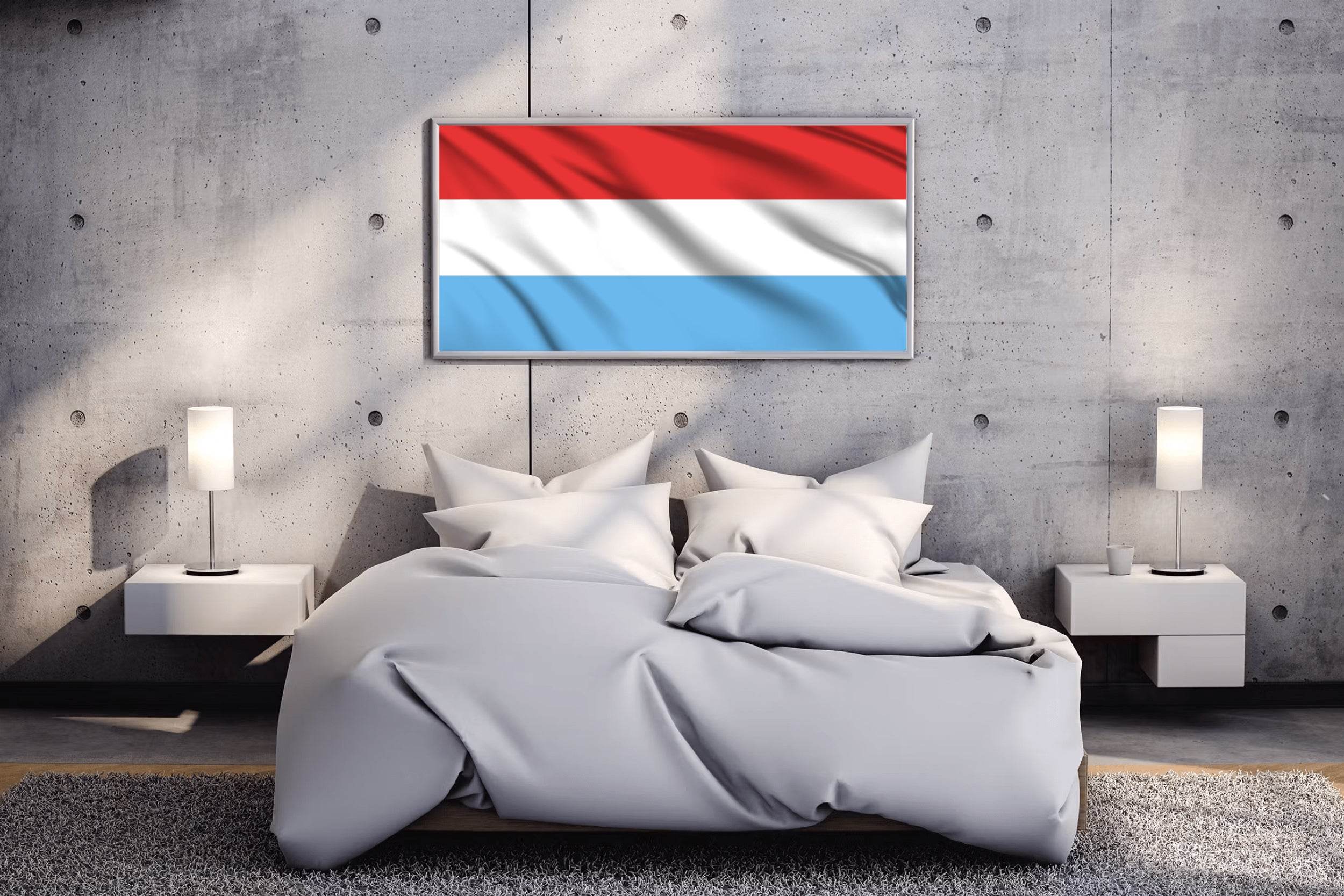 Luxembourg National Flag Wall Art - beink online art store