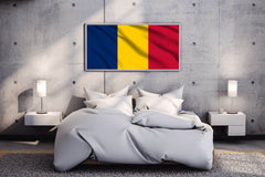 Romania National Flag Wall Art - beink online art store