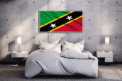 Saint Kitts and Nevis National Flag Wall Art