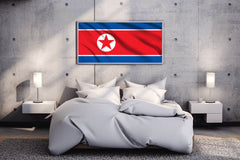 North Korea National Flag Wall Art - beink online art store