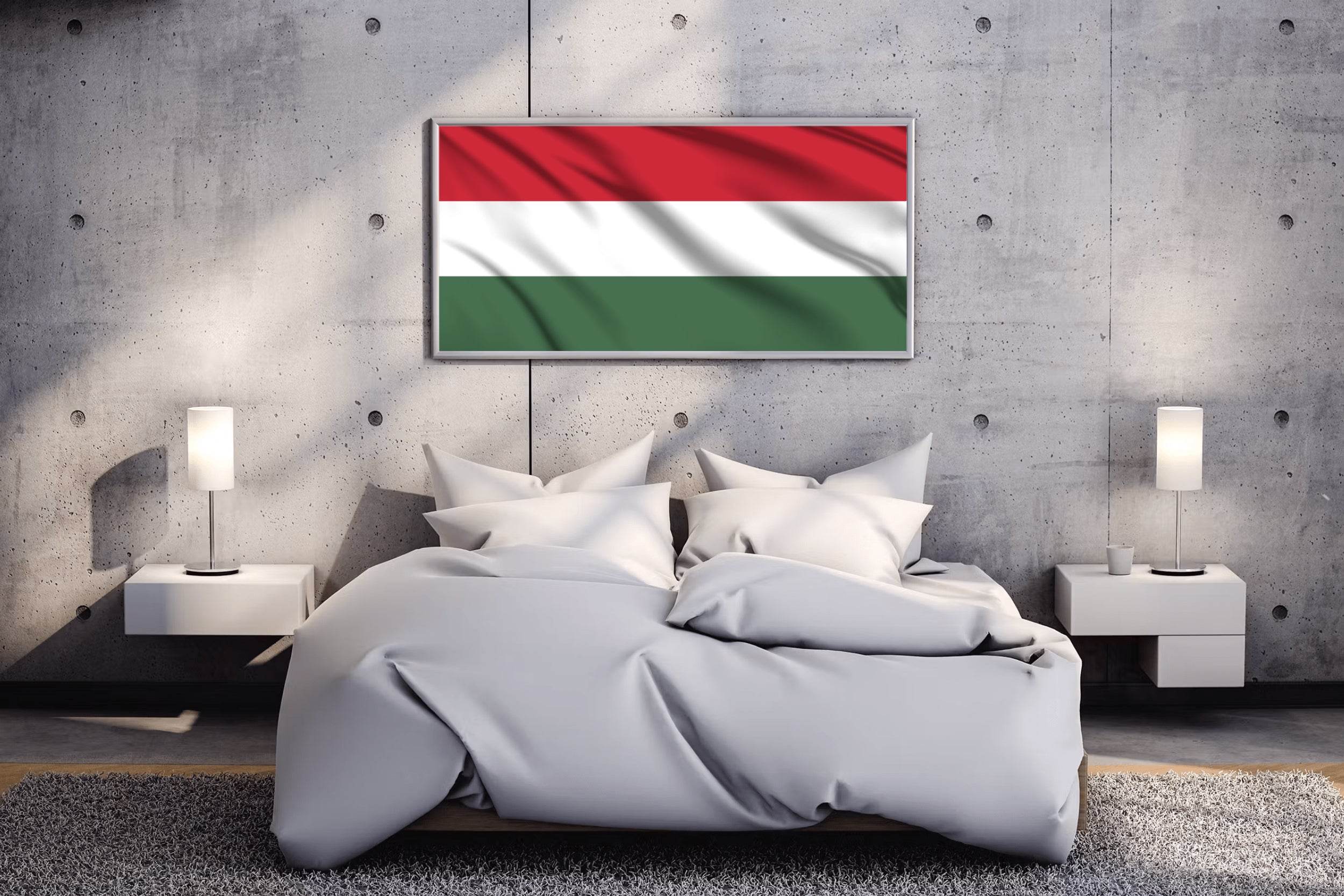 Hungary National Flag Wall Art - beink online art store