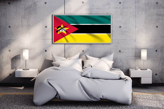 Mozambique National Flag Wall Art - beink online art store