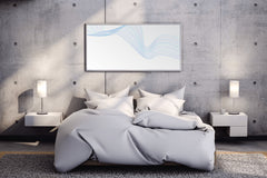 Technology Waves Abstract Wall Art