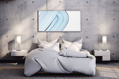 Cool Blue Texture Background Abstract Wall Art