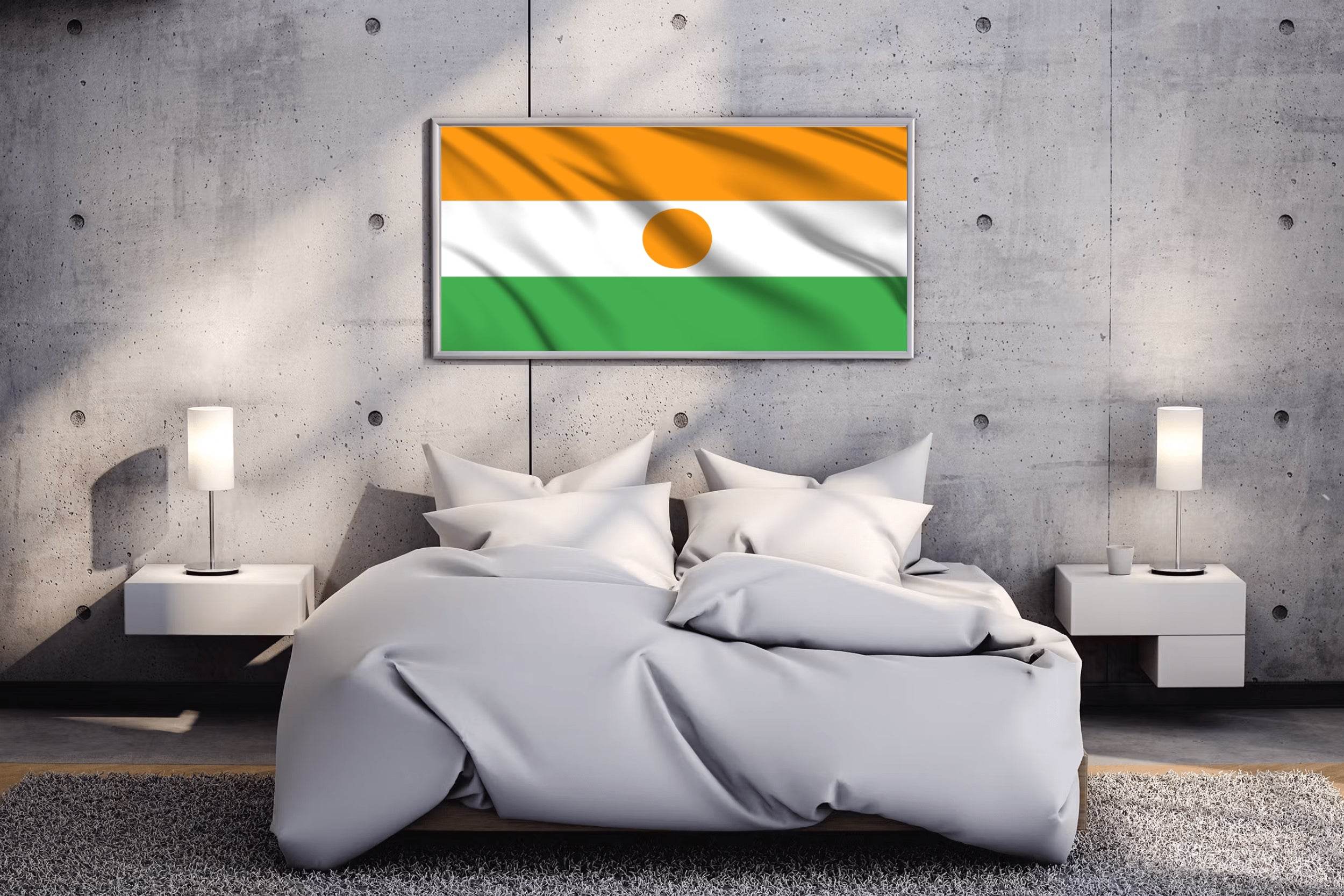 Niger National Flag Wall Art - beink online art store