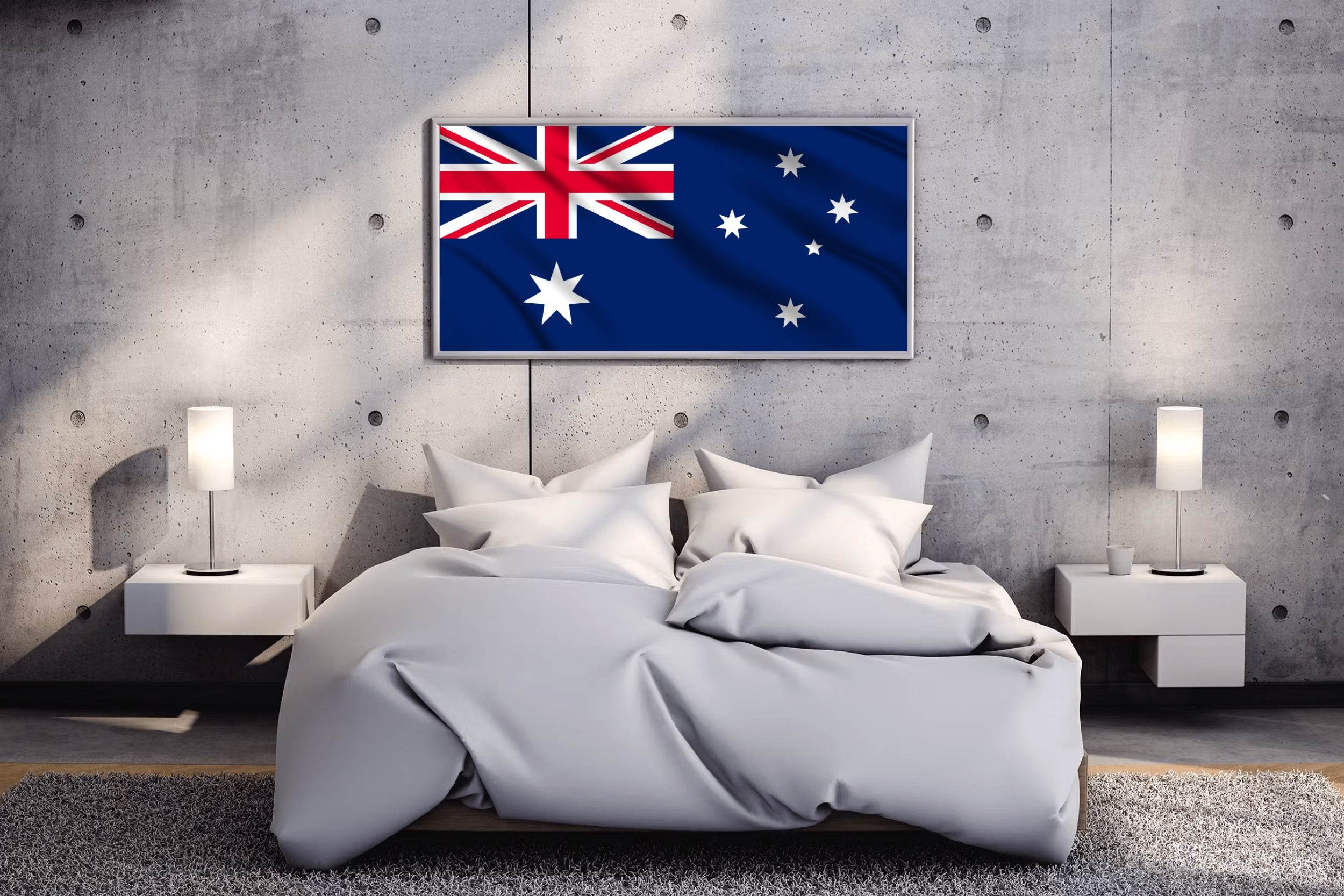 Australia National Flag Wall Art - beink online art store