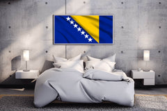 Bosnia and Herzegovina National Flag Wall Art - beink online art store