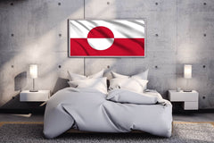 Greenland National Flag Wall Art - beink online art store