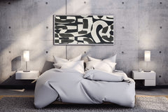 Black and White Rhythm Modern Wall Art