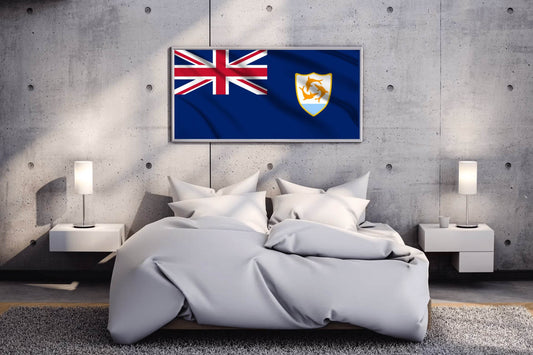 Anguilla National Flag Wall Art - beink online art store