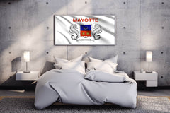 Mayotte National Flag Wall Art - beink online art store