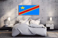 Democratic Republic of the Congo National Flag Wall Art