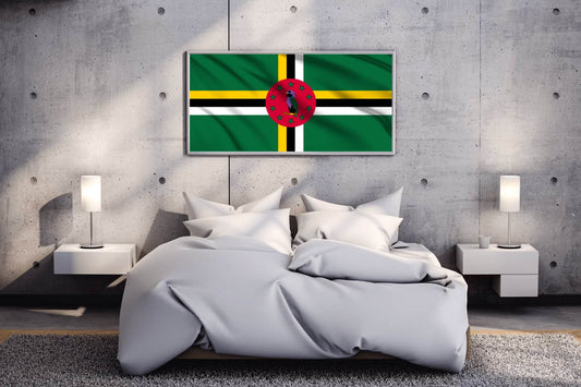 Dominica National Flag Wall Art - beink online art store