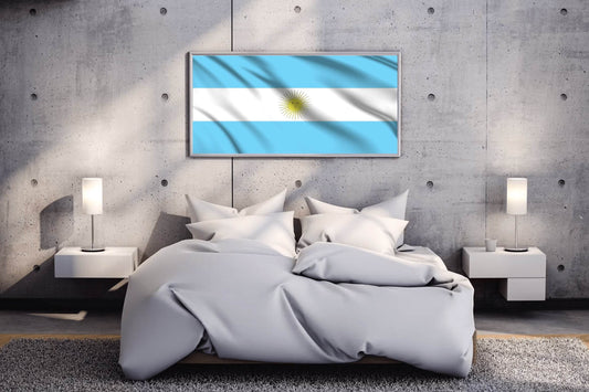 Argentina National Flag Wall Art - beink online art store