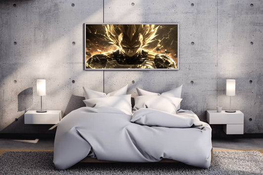 Angry Vegeta Anime Wall Art - beink online art store