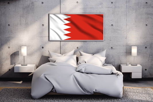 Bahrain National Flag Wall Art - beink online art store