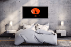 Mikasa Ackerman, Attack on titan, Black Blackground Anime Wall Art