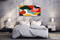 Colorful abstract Painting of Irregular Shapes