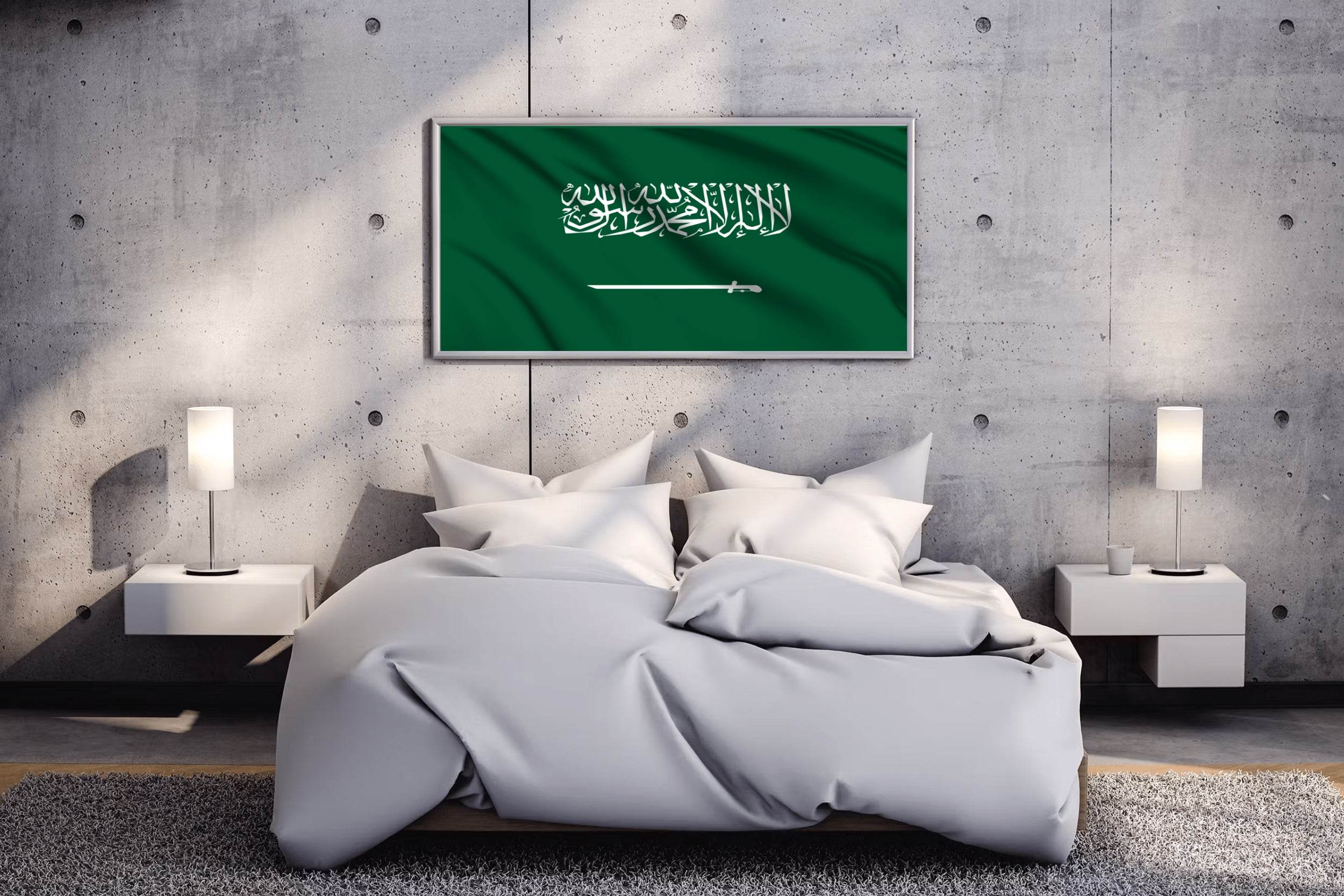 Saudi Arabia National Flag Wall Art - beink online art store