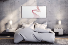 Light Background Technology Waves Lines Abstract Wall Art