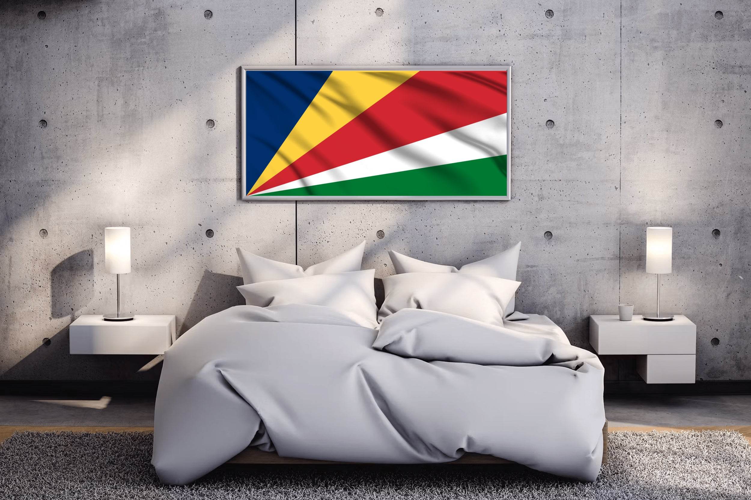 Seychelles National Flag Wall Art - beink online art store